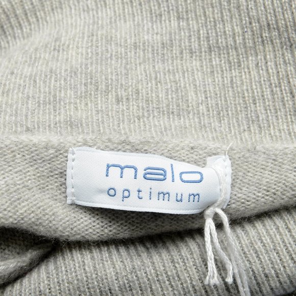Malo Optimum Men's Gray 100% Cashmere Turtleneck Pullover Sweater - Picture 5 of 6